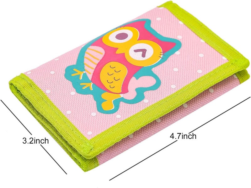 Jonyee RFID Wallet, Cute Cartoon Wallet with Zipper for Kids (Owl) - Image 2